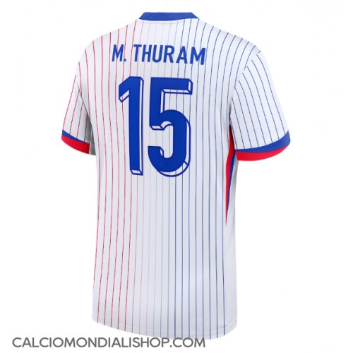 Maglie da calcio Francia Marcus Thuram #15 Seconda Maglia Europei 2024 Manica Corta